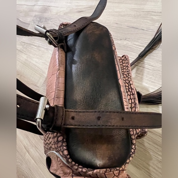 New Freebird by Steven Brett Pink Croco Backpack - Picture 4 of 12